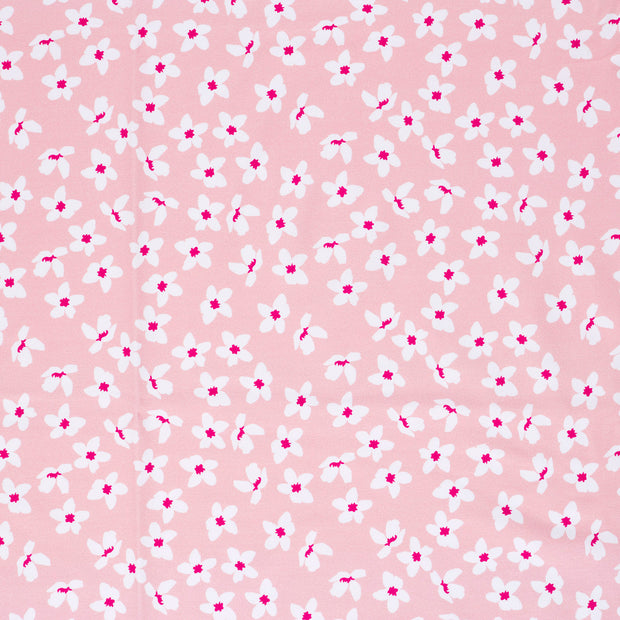 French Terry fabric Flowers printed 