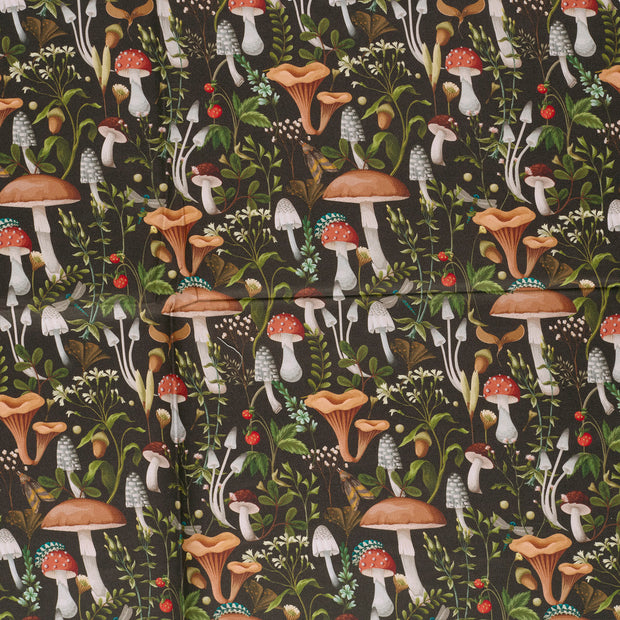 Panama tissu Noir mat 