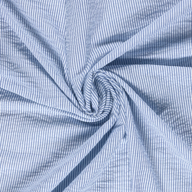  fabric Cobalt Seersucker 