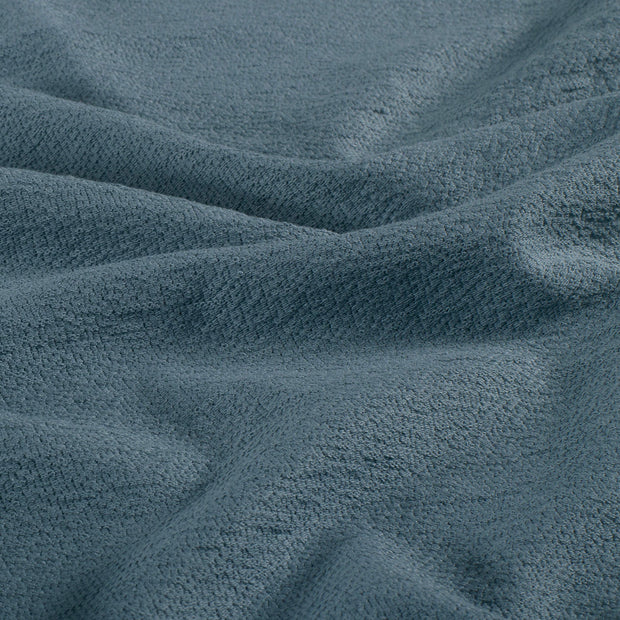 Terry Crepe fabric Unicolour Steel Blue