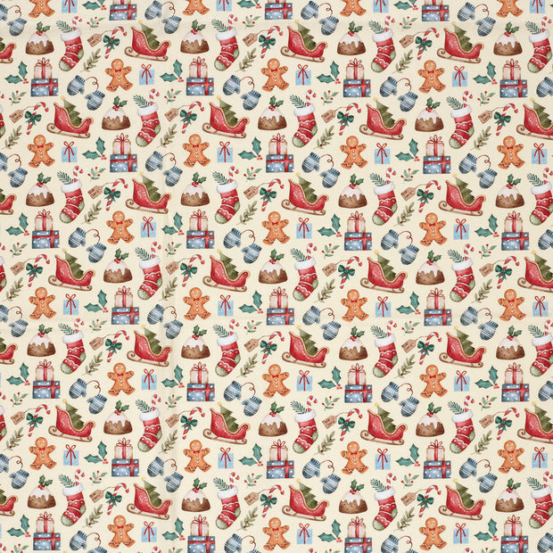Cotton Poplin fabric Off White 