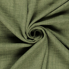 Linen Look printed Unicolour Khaki Green