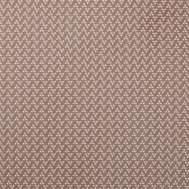 Cretonne fabric Dots Brown