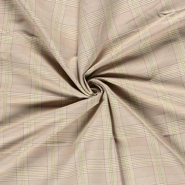 Bengaline fabric Beige printed 