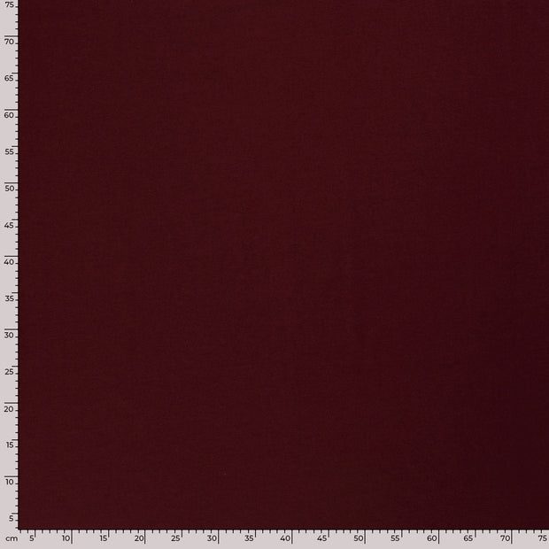 Bamboo Jersey fabric Unicolour Bordeaux