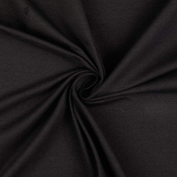 Jersey fabric Black 