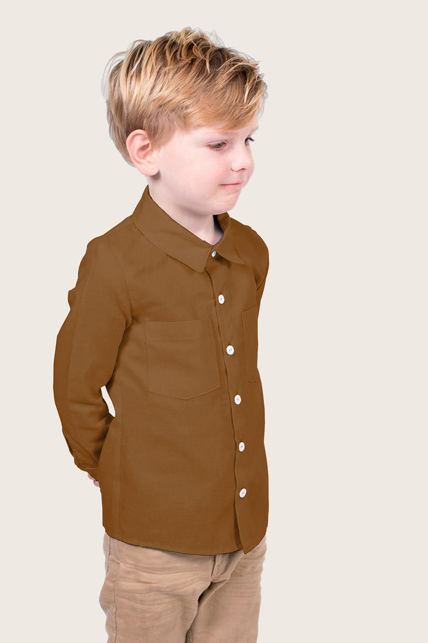 Viscose Poplin fabric Unicolour Camel