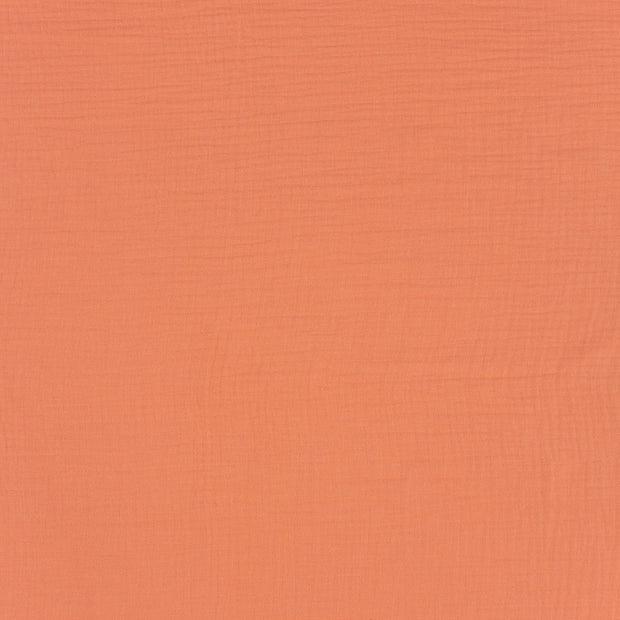 Muslin fabric Coral matte 