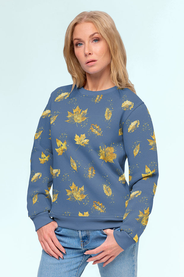 Jogging fabric Steel Blue soft 