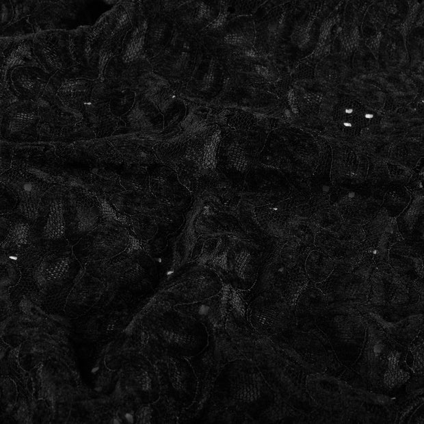 Chenille fabrik Uni Schwarz