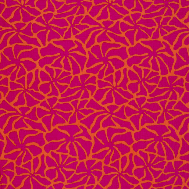 Muslin fabric Orange matte 