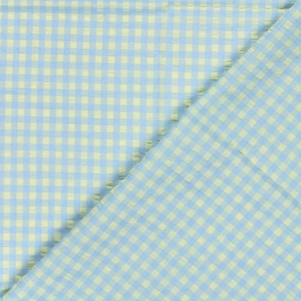 Cotton Poplin fabric Unicolour Seersucker 
