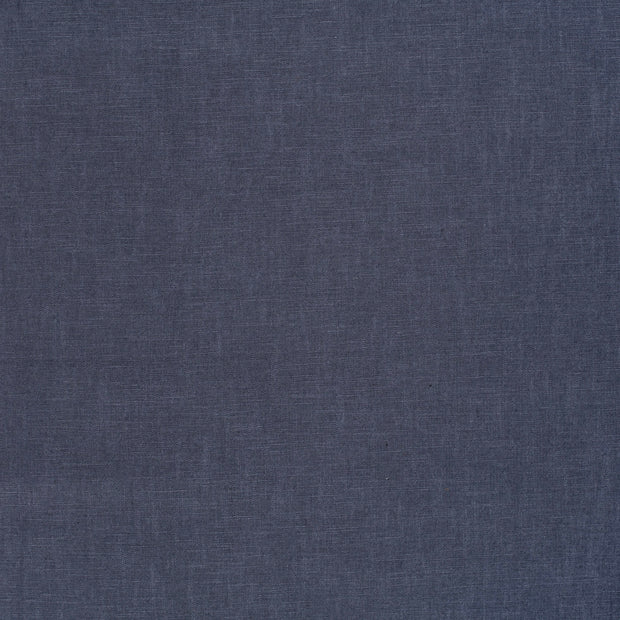 Linen fabric Steel Blue matte 