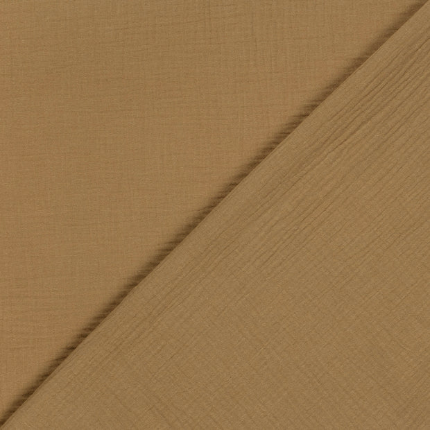 Muslin GOTS organic fabric Unicolour 