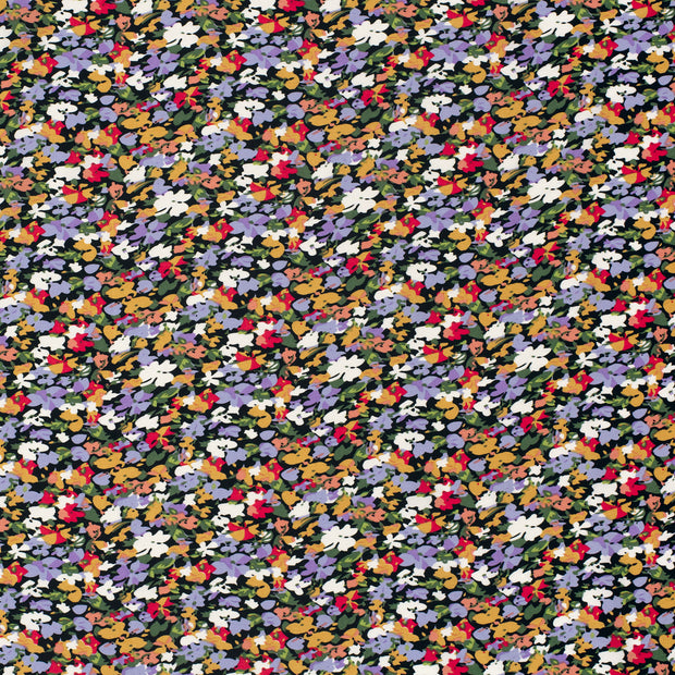 Viscose Nylon Crepe fabric Black 