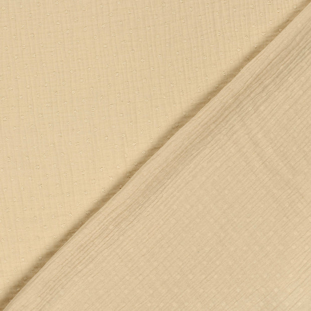 Muslin fabric Dots dobby 