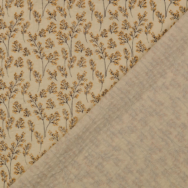 Tela Seersucker tela Ocre 