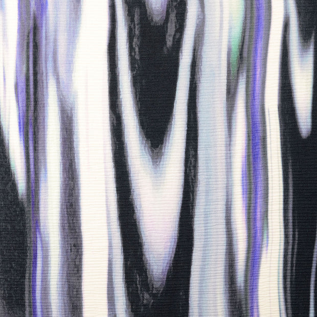 Plissé fabric Abstract Cobalt