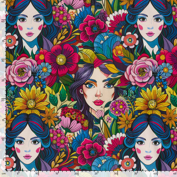 Panama fabric Faces Multicolor