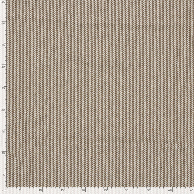 Jacquard fabric Stripes Taupe Grey