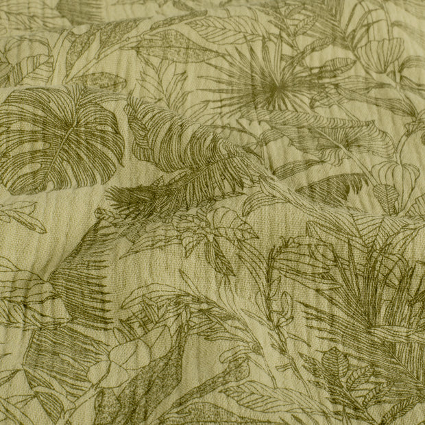 Muslin fabric Jungle Khaki Green