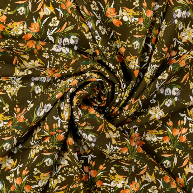 Viscose Poplin fabric Beige 