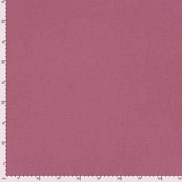 Muslin fabric Unicolour Old Pink