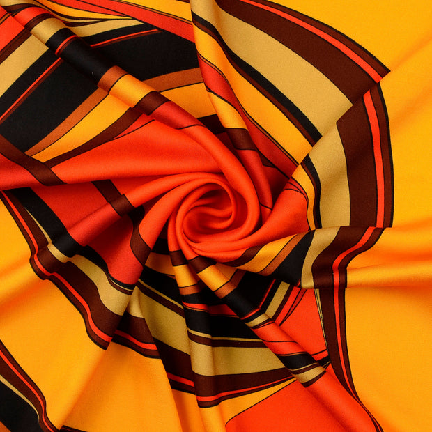 Viscose Satijn stof Multicolor 