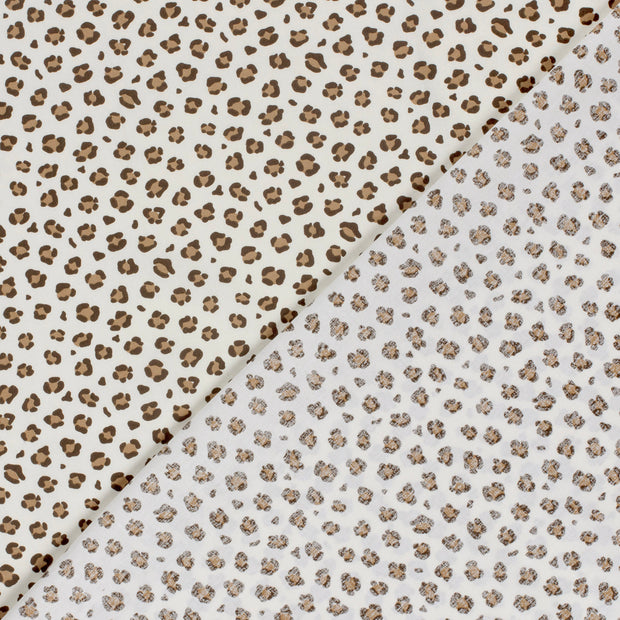 Cotton Poplin fabric Panther printed 