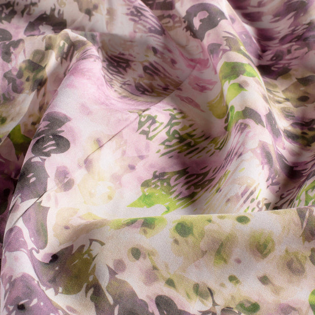Viscosa Poplin tela Abstracto Lavanda