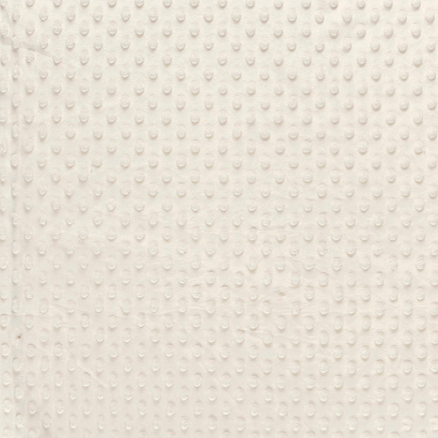 Minky fabric Off White soft 