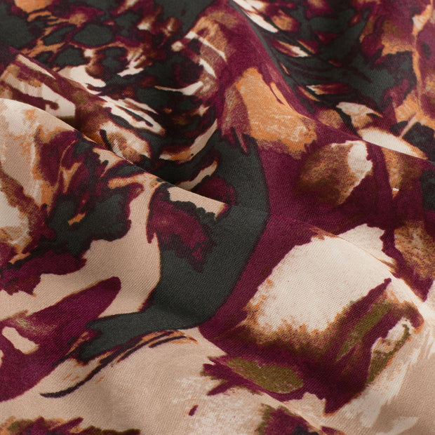 Woven Polyester fabric Abstract Pink