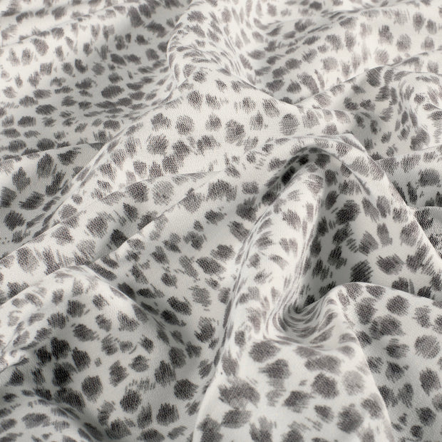 Bengaline fabric Abstract White