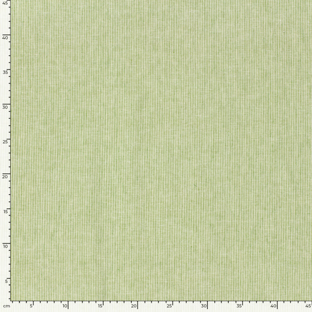 Chambré fabrik Melange Lime Grün