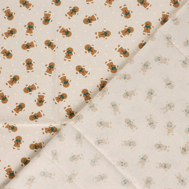 Canvas fabric Christmas printed 