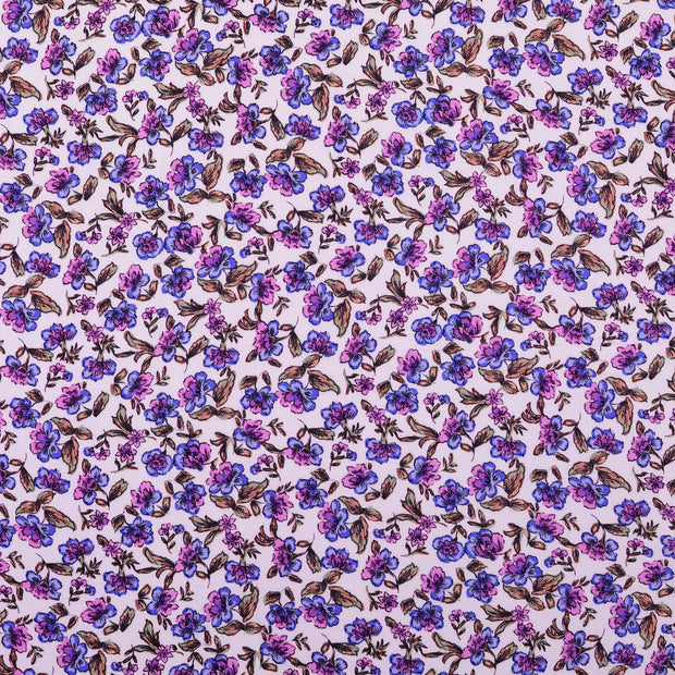Viscosa Twill tela Flores 