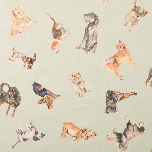 Fahnentuch fabrik Hunde Grau