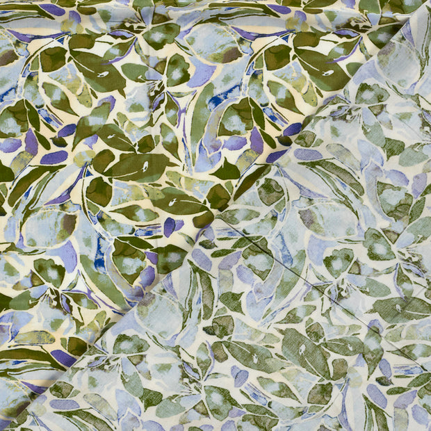 Viscose Poplin fabric Flowers digital printed 