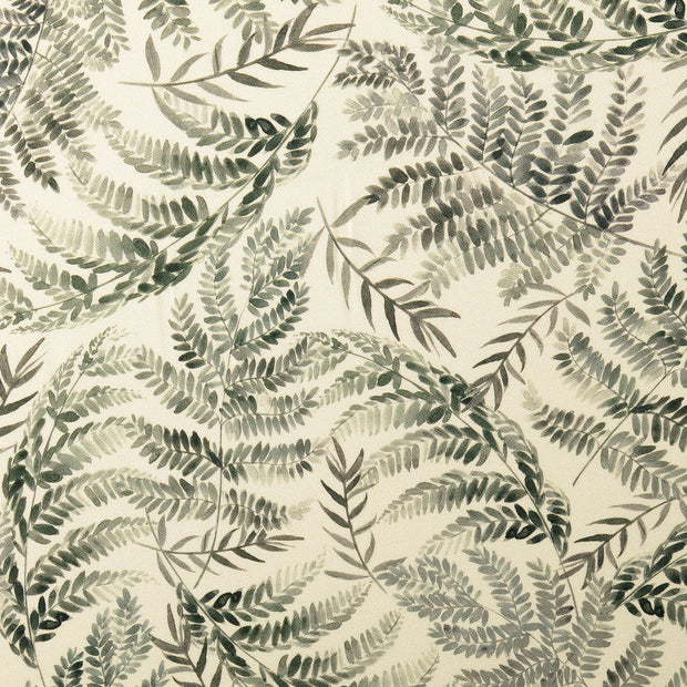 Viscose Crêpe fabric Leaves Olive Green