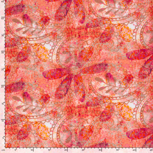Voile fabrik Paisley 