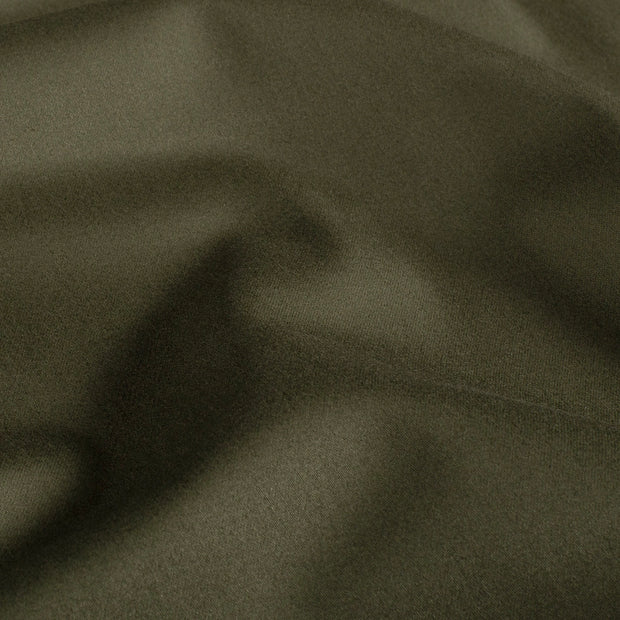 Cotton Satin fabric Unicolour Khaki Green
