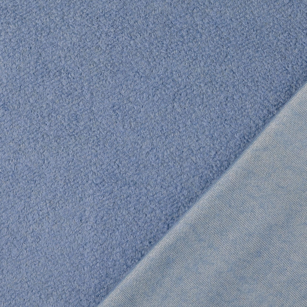 Wool Boucle fabric Indigo 