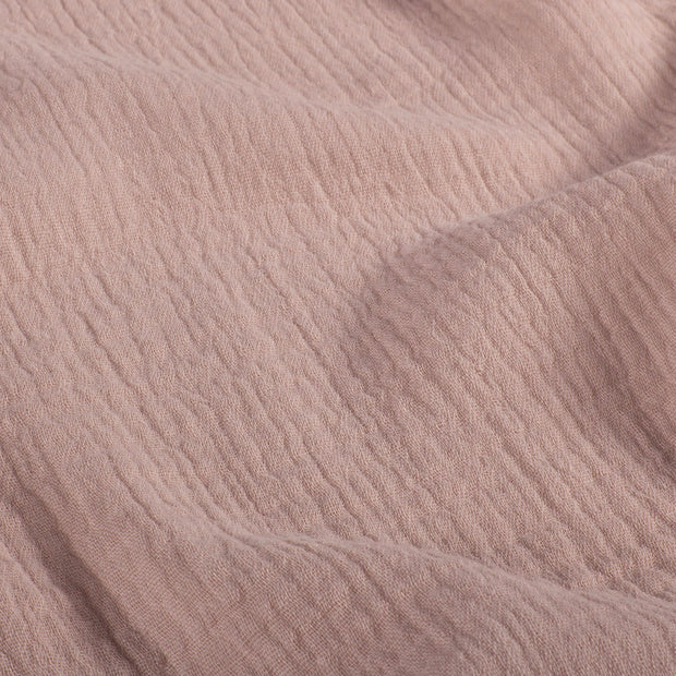 Muslin fabric Unicolour Old Pink