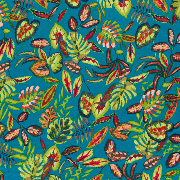 Polyester Bubble fabric Petrol silk matte 