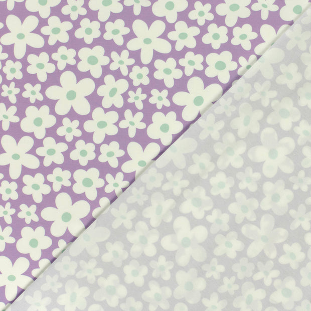 Jersey fabric Flowers printed 
