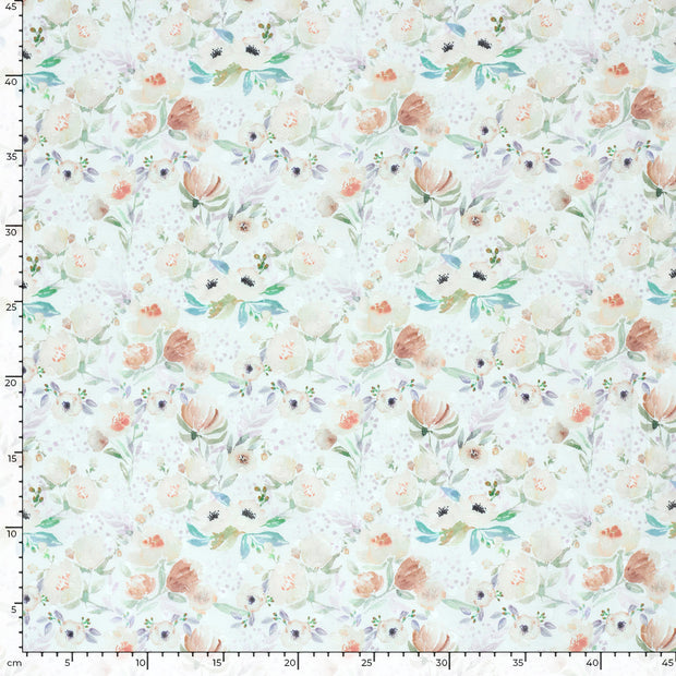  fabric Flowers Beige