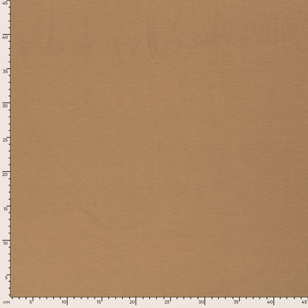 Cotton Jersey GOTS organic fabric Unicolour Camel