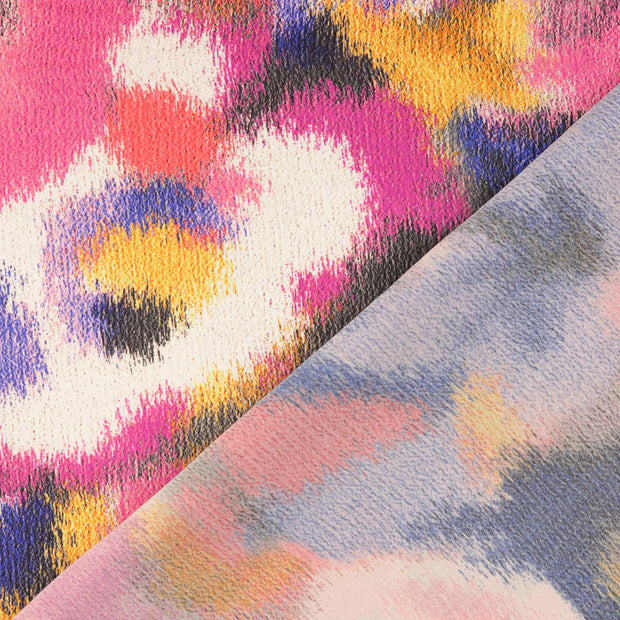Viscose Satin tissu Multicolore imprimé numérique 
