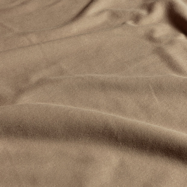 Cotton Jersey GOTS organic fabric Unicolour Taupe Grey