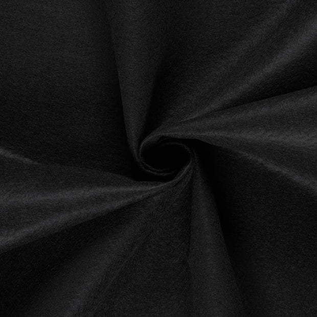 Felt fabric Black 